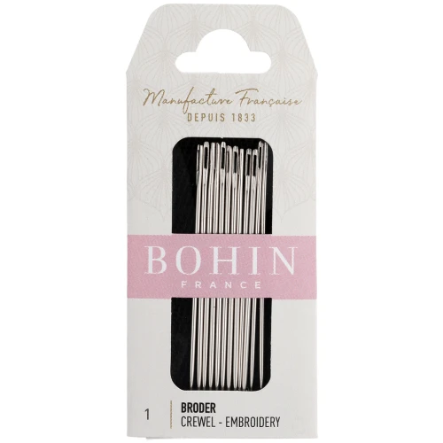 Agujas de bordar - Bohin - N.º 1 x12