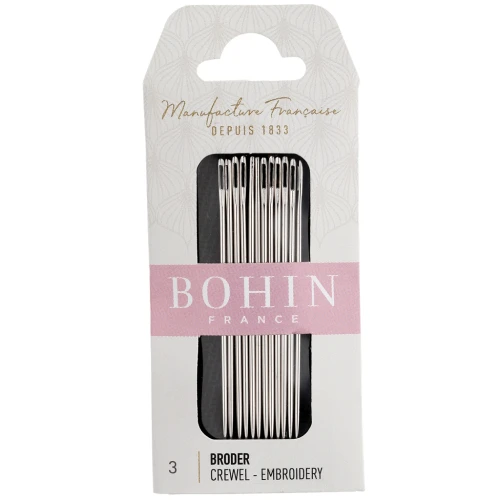 Agujas de bordar - Bohin - N.º 3 x12