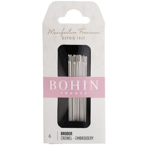 Agujas de bordar - Bohin - N.º 6 x 15