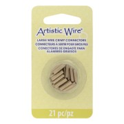 Tubos conectores de varios tamaños (calibre 12, 14 y 16) para crimpar cables - Latón x21