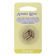 Tubos conectores de varios tamaños (calibre 12, 14 y 16) para crimpar cables - Latón x21