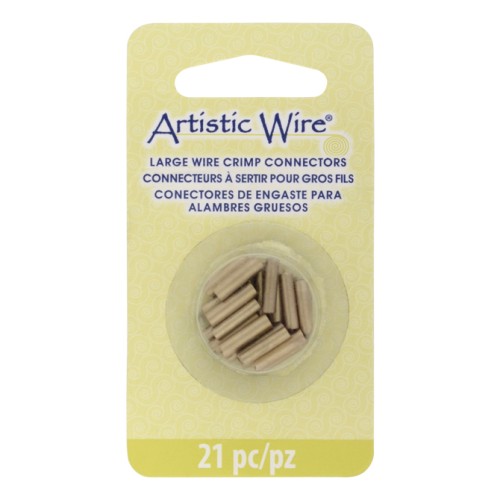 Tubos conectores de varios tamaños (calibre 12, 14 y 16) para crimpar cables - Latón x21
