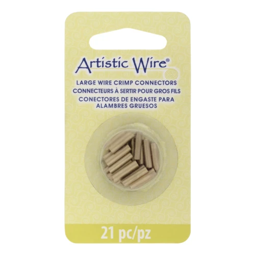 Tubos conectores de varios tamaños (calibre 12, 14 y 16) para crimpar cables - Latón x21