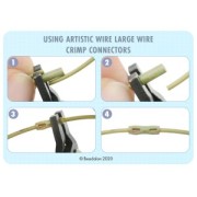 Tubos conectores de varios tamaños (calibre 12, 14 y 16) para crimpar cables - Latón x21