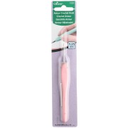 Aguja de ganchillo Clover Amour n.º 4 de acero de 1,25 mm con mango rosa pastel x1