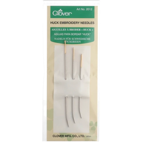 Agujas para bordar «Huck» de Clover - Acero x3