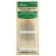 Aguja para bordar «Oeil d'or» n.º 3 a 9 de Clover - Acero x16