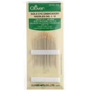 Aguja para bordar «Oeil d'or» n.º 3 a 9 de Clover - Acero x16
