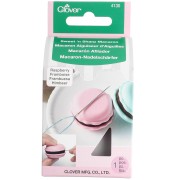 Afilador de agujas y portaagujas Clover con forma de macaron - Frambuesa x1