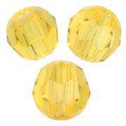 Cuentas redondas PureCrystal 5000 de 3 mm - Citrino x20