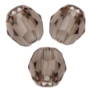 Cuentas redondas PureCrystal 5000 de 3 mm - Cuarzo ahumado x20
