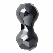 Cuentas modulares PureCrystal 5150, 11 x 6 mm - Jet Hematite x1