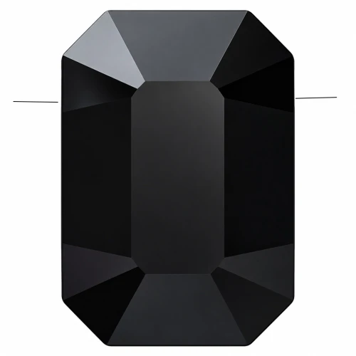 Cuenta Pendulum PureCrystal 5514, 8 x 5,5 mm - Negro azabache x1