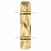 Cuenta con dos agujeros - Cuenta Column PureCrystal 5535 23,5 x 5 mm - Crystal Golden Shadow x1