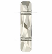 Crystal - Cuenta de dos agujeros - Cuenta Column PureCrystal 5535 23,5 x 5 mm - Crystal Silver Shade x1 Cuenta de dos agujeros - Cuenta Column PureCrystal 5535 23,5 x 5 mm - Crystal Silver Shade x1
