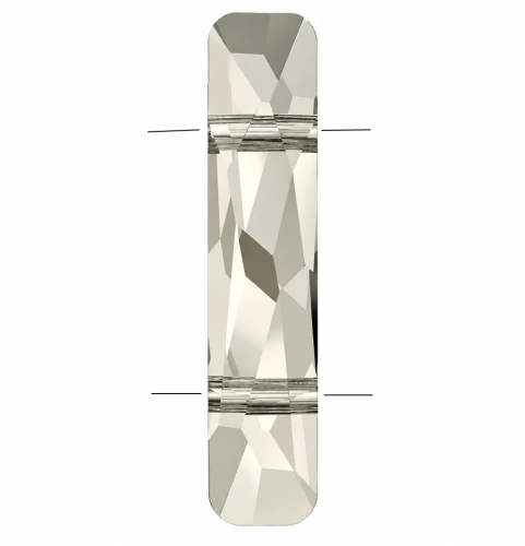 Cuenta de dos agujeros - Cuenta Column PureCrystal 5535 23,5 x 5 mm - Crystal Silver Shade x1