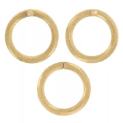 Anillas cerradas de 5 x 0,7 mm - Acero inoxidable 316L dorado x 100