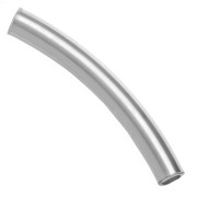 Cuenta Tubo Curvo 30x4 mm - Plata 925 x1|raw }}