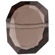 Perla talla irregular 14x18 mm - Cuarzo ahumado x1