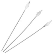 Clavos punta de lanza 51x0,8 mm - Plata x10