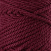 Bobina de cordón de algodón para macramé de 3 mm - Granate x 50 m