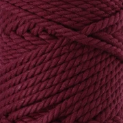 Bobina de cordón de algodón para macramé de 3 mm - Granate x 50 m