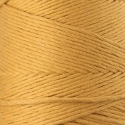 Hilo de algodón para macramé «Organic Cotton Détox XL» peinado - Mostaza, 200 m