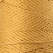 Hilo de algodón para macramé «Organic Cotton Détox XL» peinado - Mostaza, 200 m