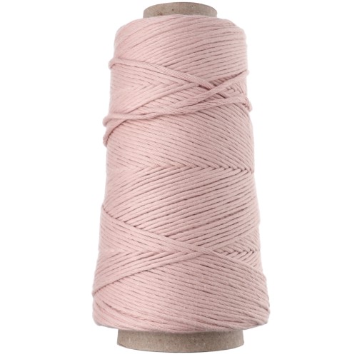 Bobina de cordón de algodón para macramé «Organic Cotton Détox XL» peinado - Color nude, 200 m x 2
