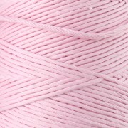 Bobina de cordón de algodón para macramé «Organic Cotton Détox XL» peinado - Rosa bebé x 200 m