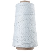 Celeste - Bobina de cordón de algodón para macramé «Organic Cotton Détox XL» peinado - Celeste, 200 m Bobina de cordón de algodón para macramé «Organic Cotton Détox XL» peinado - Celeste, 200 m
