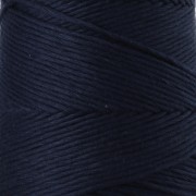 Bobina de cordón de algodón para macramé «Organic Cotton Detox XL» peinado - Azul marino, 200 m