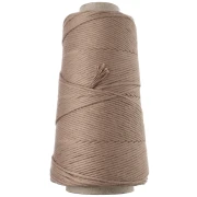 Bobina de cordón de algodón para macramé «Organic Cotton Detox XL» peinado - Mocca x 200 m