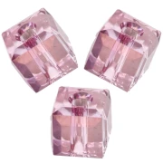 Cubos PureCrystal 5601 de 4 mm - Dark Rose x8