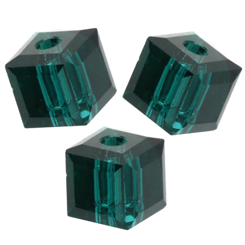 Cubos PureCrystal 5601 de 4 mm - Esmeralda x8