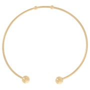 Pulsera de cuentas de 63 mm - Acero inoxidable dorado 304 x1