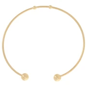 Pulsera de cuentas de 63 mm - Acero inoxidable dorado 304 x1