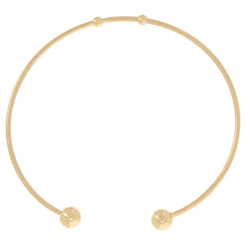 Pulsera brazalete pequeña de 61,5 mm - Acero inoxidable Dorado 304 x1
