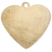 Dije en forma de corazón ImpressArt 16 x 16,5 mm - Latón x1