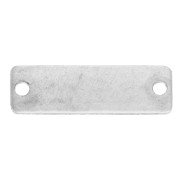 Mini entrepieza rectangular ImpressArt 16 x 5 mm - Aluminio x1
