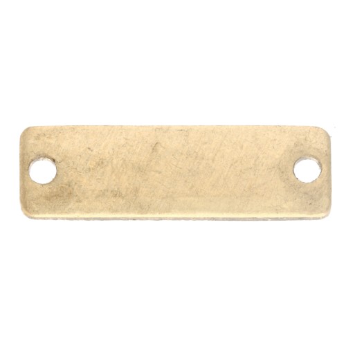 Mini entrepieza rectangular ImpressArt 16 x 5 mm - Latón x1