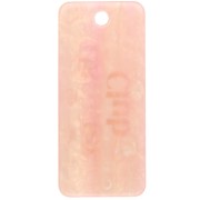 Colgante rectángulo 55x25 mm acetato - Daronne Club - Salmón jaspeado nacarado x1