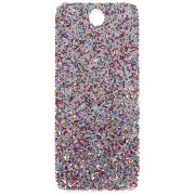 Colgante rectángulo 55x25mm acrílico - Les copines d'abord - Purpurina multicolor