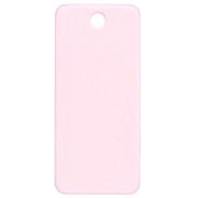 ¡Colgante rectángulo 55x25mm acetato - Oh la la ! - Rosa fluorescente - Naranja x1