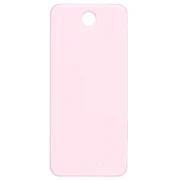 ¡Colgante rectángulo 55x25mm acetato - Oh la la ! - Rosa fluorescente - Naranja x1