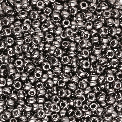 Cuentas Rocalla 11/0 190 - Niqueladas, paquete de 50 g