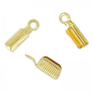 Terminal 2 mm dorado x15