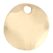 Lentejuelas redondas onduladas de 8 mm - Dorado con oro fino x10