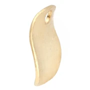 Lentejuelas redondas onduladas de 8 mm - Dorado con oro fino x10