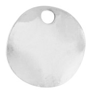 Plata 999 - Lentejuelas redondas onduladas de 8 mm - Chapado en plata fina x10 Lentejuelas redondas onduladas de 8 mm - Chapado en plata fina x10